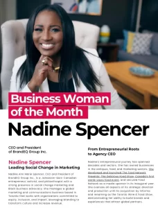 Nadine Spencer Business Woman of the Month canadiansme